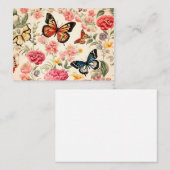 Schmetterlingskarte Mitteilungskarte (Vorne/Hinten)