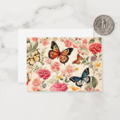 Schmetterlingskarte Mitteilungskarte (Vorderseite/Rückseite Beispiel)