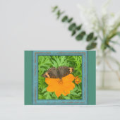 Schmetterlingskarte Postkarte (Stehend Vorderseite)