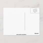 Schmetterlingskarte Postkarte (Rückseite)