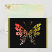 Schmetterlingskarte Postkarte (Vorne/Hinten)
