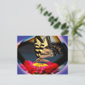 Schmetterlingskarte Postkarte (Stehend Vorderseite)