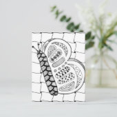 Schmetterlingskarte Postkarte (Stehend Vorderseite)