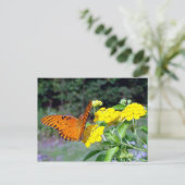 Schmetterlingskarte Postkarte (Stehend Vorderseite)