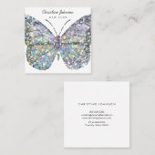 Schmetterlingskarte Quadratische Visitenkarte (Vorne/Hinten)