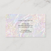 Schmetterlingskarte, simuliert, Glitzer Visitenkarte (Rückseite)