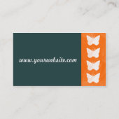 Schmetterlingskarte Visitenkarte (Rückseite)