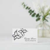 Schmetterlingskarte Visitenkarte (Stehend Vorderseite)