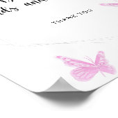 Schmetterlingskarten und -geschenke poster (Ecke)