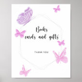 Schmetterlingskarten und -geschenke poster (Vorne)