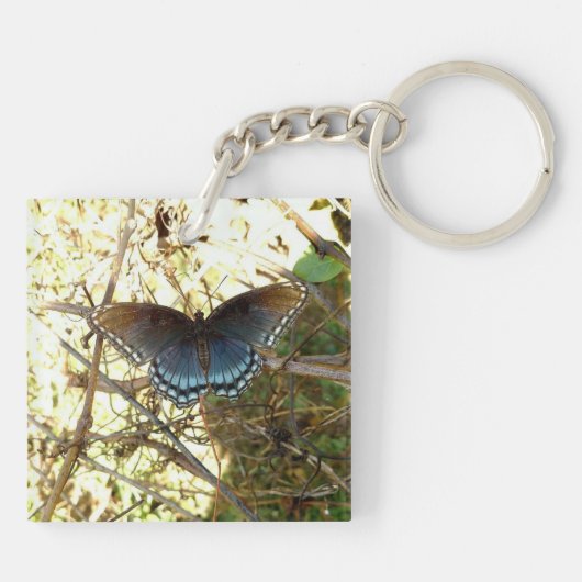 Schmetterlingskette Foto Schlüsselanhänger (Rückseite)