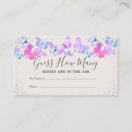 Schmetterlingskies schätzen, wie viele Babydusche  Begleitkarte