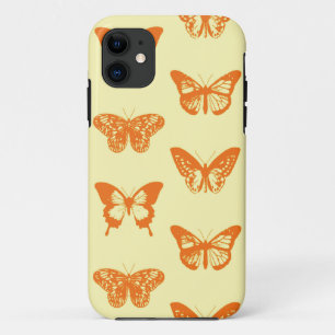 Schmetterlingskizze, gelb und orange Case-Mate iPhone hülle