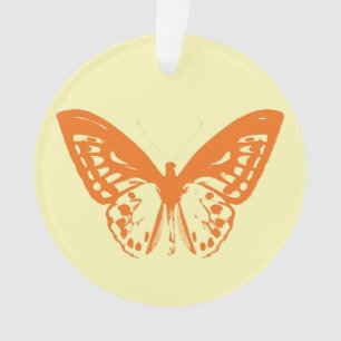 Schmetterlingskizze, gelb und orange ornament