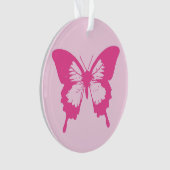 Schmetterlingskizze, hellrosa und fuchsia ornament (Vorderseite)
