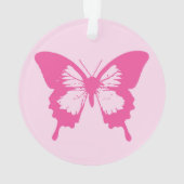 Schmetterlingskizze, hellrosa und fuchsia ornament (Rückseite)