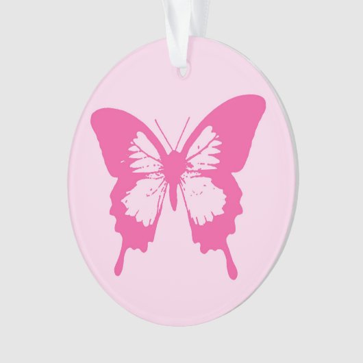Schmetterlingskizze, hellrosa und fuchsia ornament (Vorderseite)