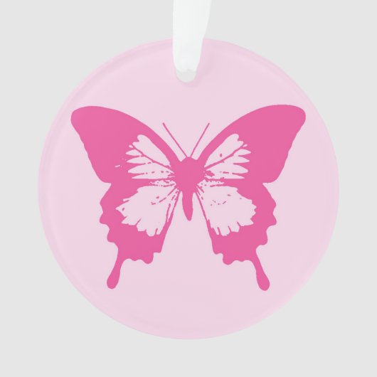 Schmetterlingskizze, hellrosa und fuchsia ornament (Vorderseite)