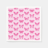 Schmetterlingskizze, hellrosa und fuchsia serviette (Vorderseite)