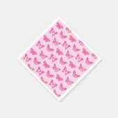 Schmetterlingskizze, hellrosa und fuchsia serviette (Ecke)