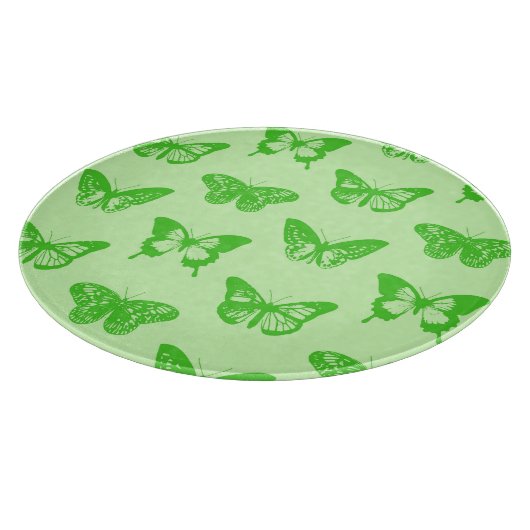 Schmetterlingskizze, Limettengrün Schneidebrett (Ecke)