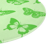 Schmetterlingskizze, Limettengrün Schneidebrett (Ecke)