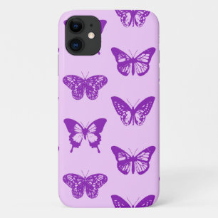 Schmetterlingskizze, Orchideenrosa und Violett Case-Mate iPhone Hülle