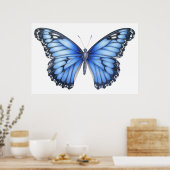 Schmetterlingskizze Poster (Küche)