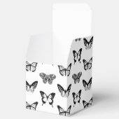 Schmetterlingskizze, schwarz-weiß geschenkschachtel (Geöffnet)