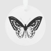 Schmetterlingskizze, schwarz-weiß ornament (Rückseite)
