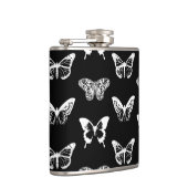 Schmetterlingskizze, weiß und schwarz flachmann (Rechts)