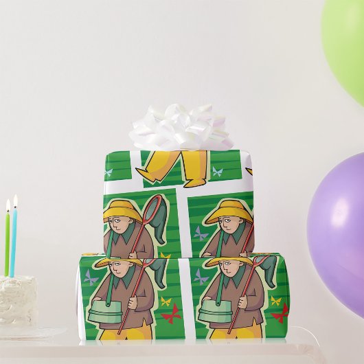 Schmetterlingskollektor Geschenkpapier