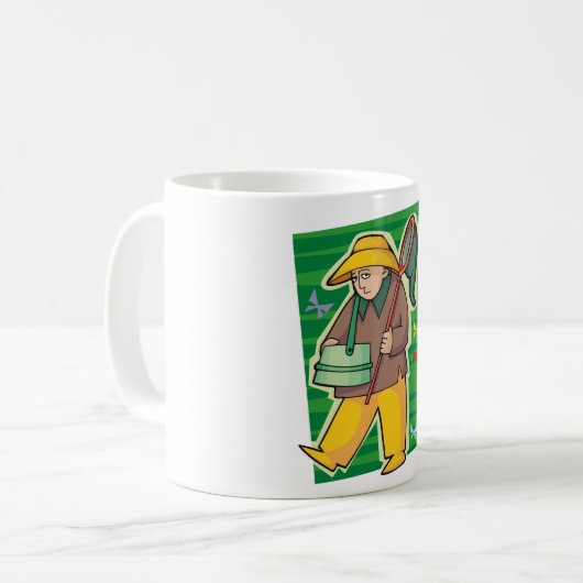 Schmetterlingskollektor Kaffeetasse (Vorderseite Links)