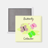 Schmetterlingskollektor Magnet (Vorderseite/Rückseite)