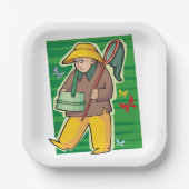 Schmetterlingskollektor Pappteller (Vorderseite)