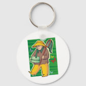 Schmetterlingskollektor Schlüsselanhänger (Rückseite)