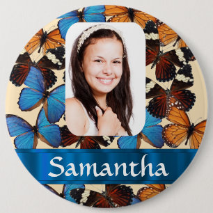 Schmetterlingskollontrollvorlage Button