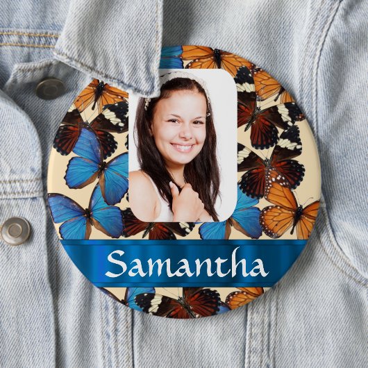 Schmetterlingskollontrollvorlage Button (Beispiel)