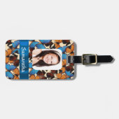 Schmetterlingskollontrollvorlage Gepäckanhänger (Vorderseite horizontal)