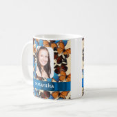 Schmetterlingskollontrollvorlage Kaffeetasse (Vorderseite Links)