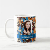 Schmetterlingskollontrollvorlage Kaffeetasse (Links)