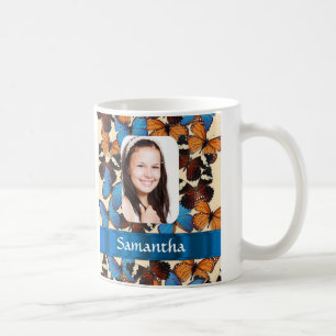 Schmetterlingskollontrollvorlage Kaffeetasse