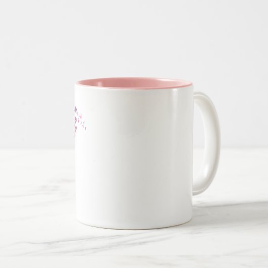 Schmetterlingskostenvoranschlag Zweifarbige Tasse (VorderseiteRechts)