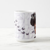Schmetterlingskronen-Serenitätskunst Kaffeetasse (Mittel)