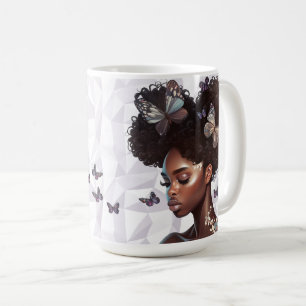 Schmetterlingskronen-Serenitätskunst Kaffeetasse
