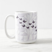 Schmetterlingskronen-Serenitätskunst Kaffeetasse (Links)