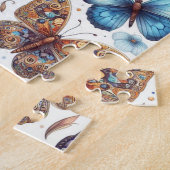 Schmetterlingskunst-Blume Puzzle (Seite)