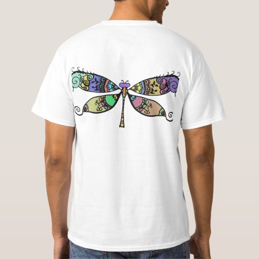 Schmetterlingskunst T-Shirt (Rückseite)