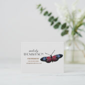 Schmetterlingskunst Visitenkarte (Stehend Vorderseite)