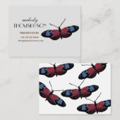 Schmetterlingskunst Visitenkarte (Vorne/Hinten)